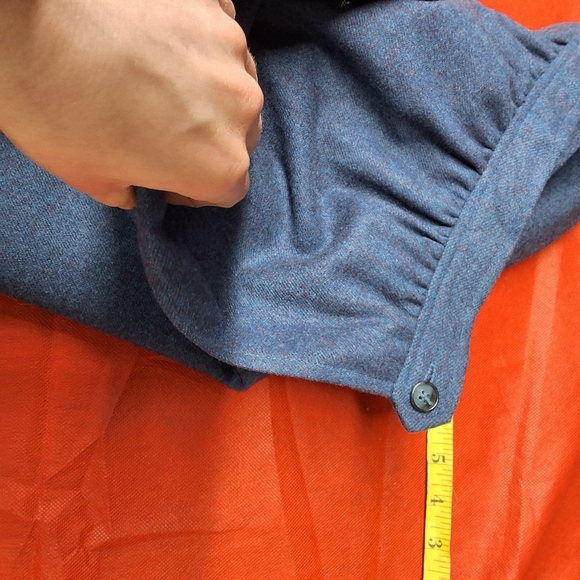 Evan Picone Blue Midi A-Line Skirt - Picture 5 of 14